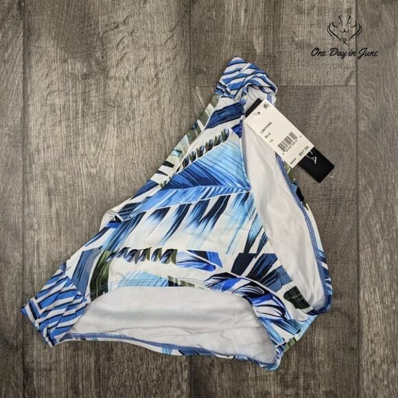 La Blanca Side Shirred Hipster Bikini Bottom Swimsuit Size 14 - Picture 3 of 4